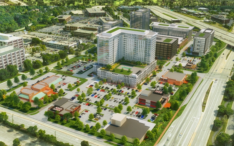 Oak Brook Commons Apartment Tower | W.E. O'Neil Construction